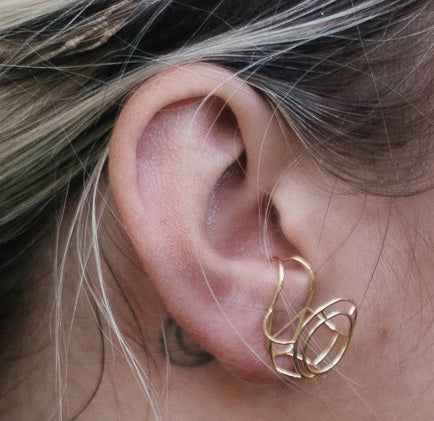 Precious metal earrings