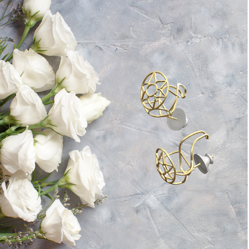 Precious metal earrings