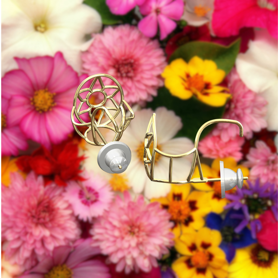 Precious metal earrings
