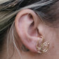 Semi-precious metal earrings